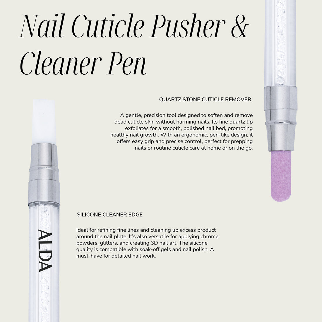 Cuticle Pusher &amp; Cleaner Pen